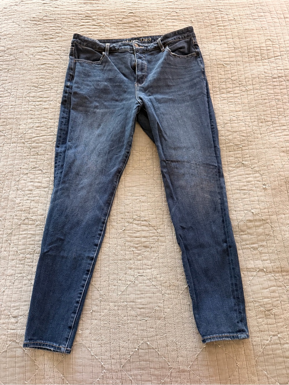 American Eagle Outfitters Women's Dark Blue Skinny Jeans
